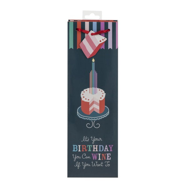 True Birthday Cake Wine Gift Bag