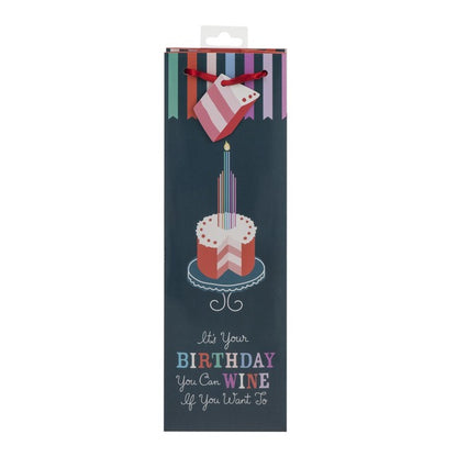 True Birthday Cake Wine Gift Bag