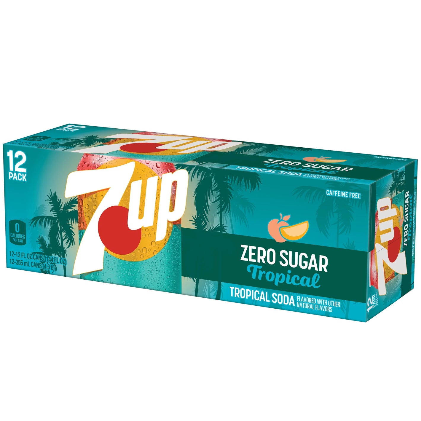 7UP Zero Sugar Tropical 12oz Cn 12pk