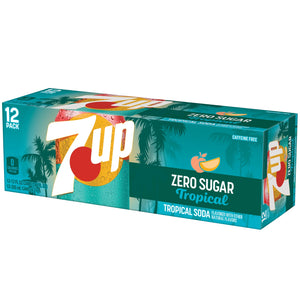 7UP Zero Sugar Tropical 12oz Cn 12pk