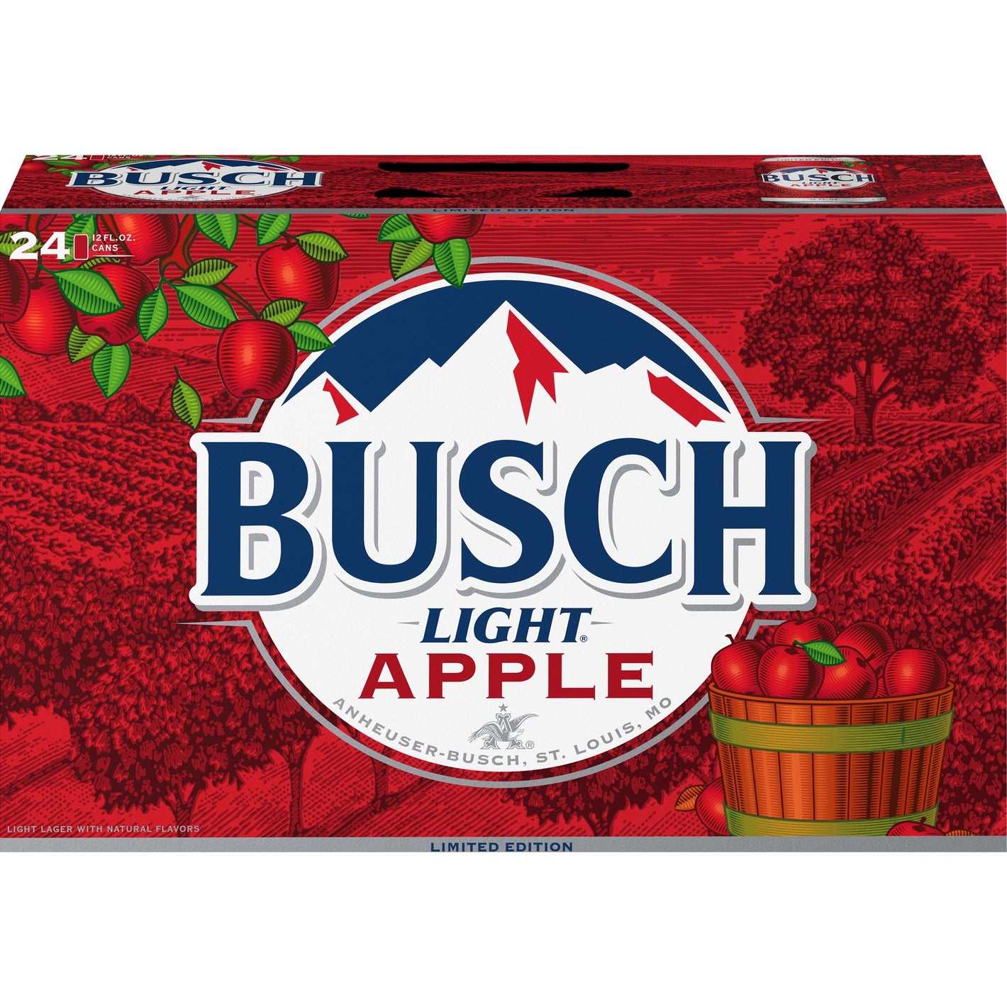 Busch Light Apple 12oz 24pk Cn