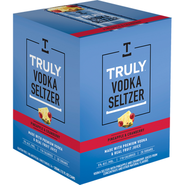 Truly Pinepple Cranberry Vodka Seltzer