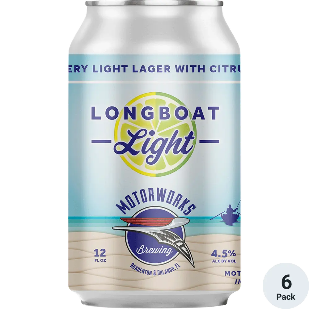 Motorworks Longboat Light Citrus Lager  6pk Cn