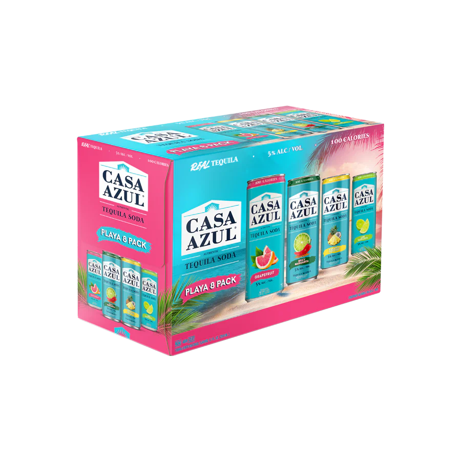 Casa Azul Playa Pack Tequila Soda 8pk Cn