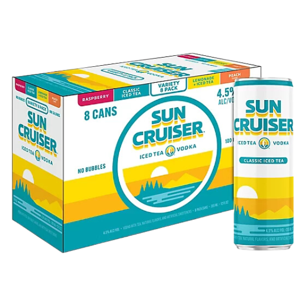 Sun Cruiser Iced Tea Vodka Variety 8pk 12oz Cn