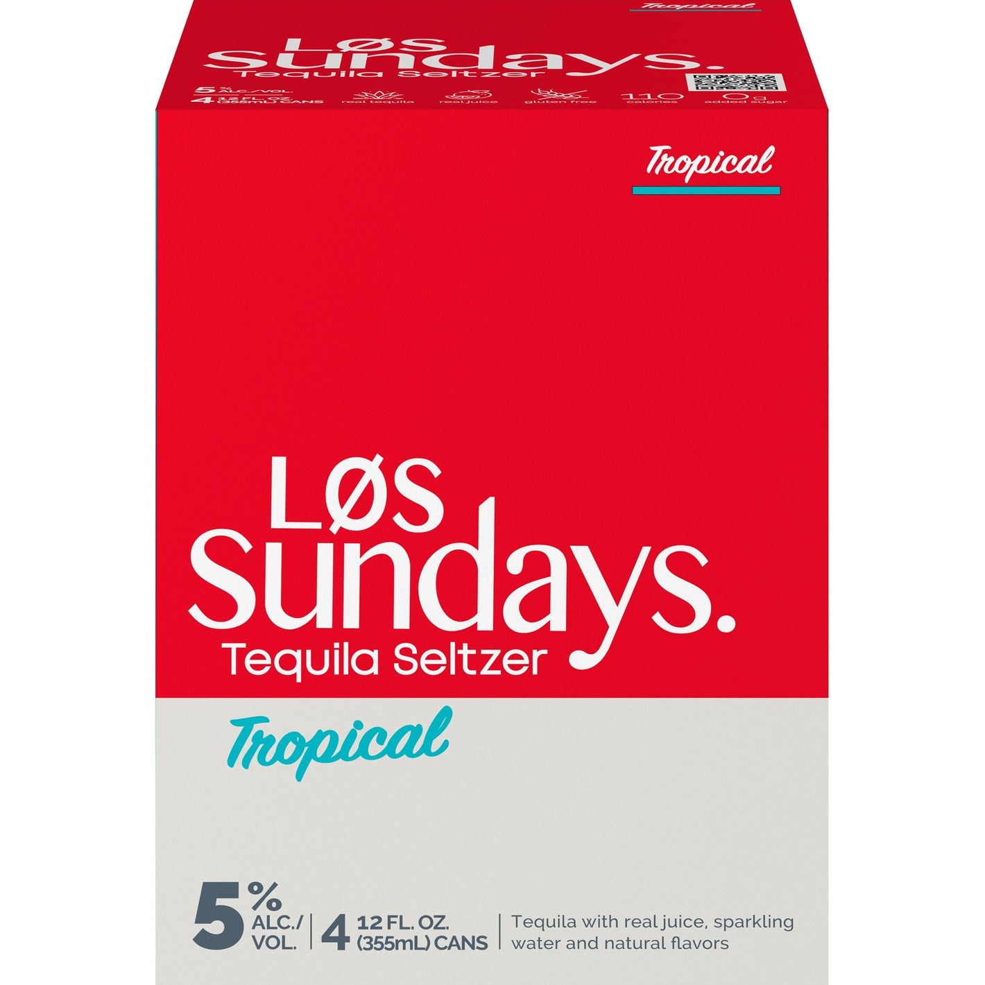 Los Sundays Tequila Seltzer Tropical Pack  4pk Cn