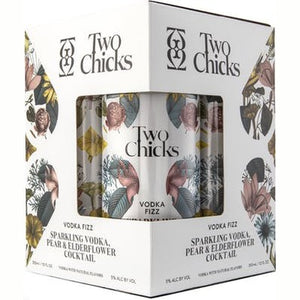 Two Chicks Vodka Elderflower & Pear Cocktail  4pk Cn