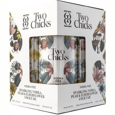 Two Chicks Vodka Elderflower & Pear Cocktail  4pk Cn