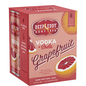 Deep Eddy Ruby Red Grapefruit Vodka Soda  Cn