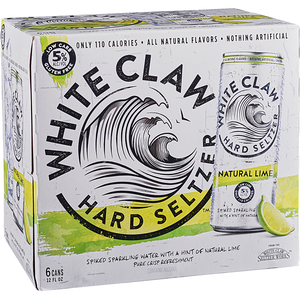 White Claw Natural Lime  6pk Cn