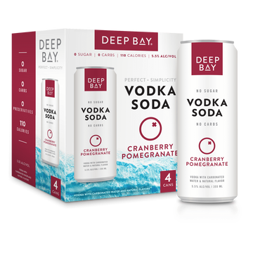 Deep Bay Vodka Soda Cranberry Pomegranate
