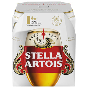 Stella Artois  4pk Cn