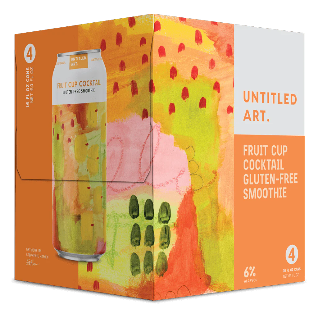Untitled Art Fruit Cup Sour Sour  4pk Cn