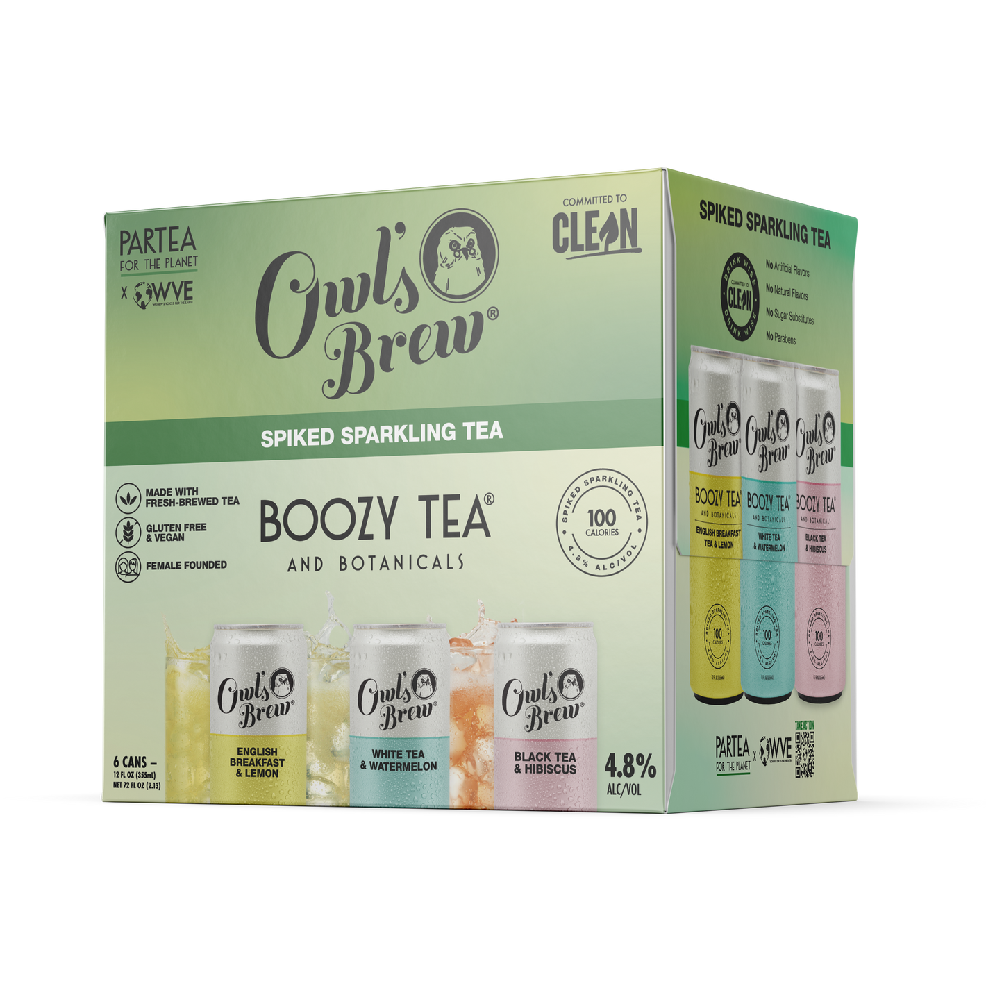Owls Brew Partea Variety  6pk Cn