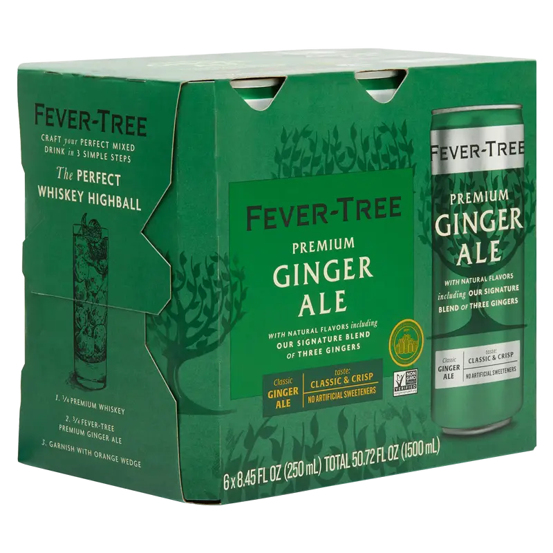 Fever Tree Ginger Ale 6pk