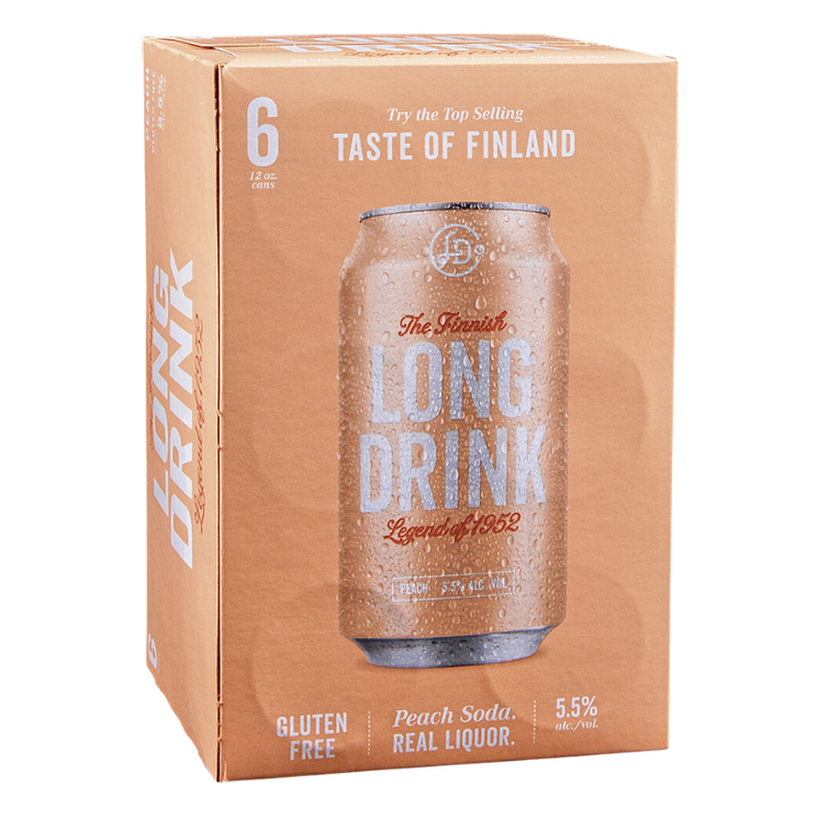 Long Drink Peach  6pk
