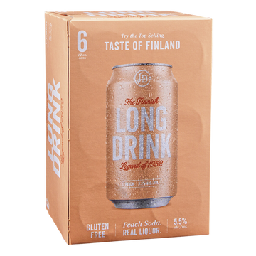 Long Drink Peach  6pk