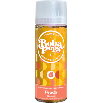 Boba Pops Peach Cocktail