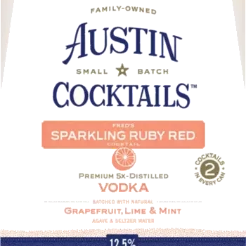 Austin Cocktails Sparkling Ruby Red  4pk Cn