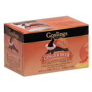 Goslings Peach Ginger Beer  6pk Cn
