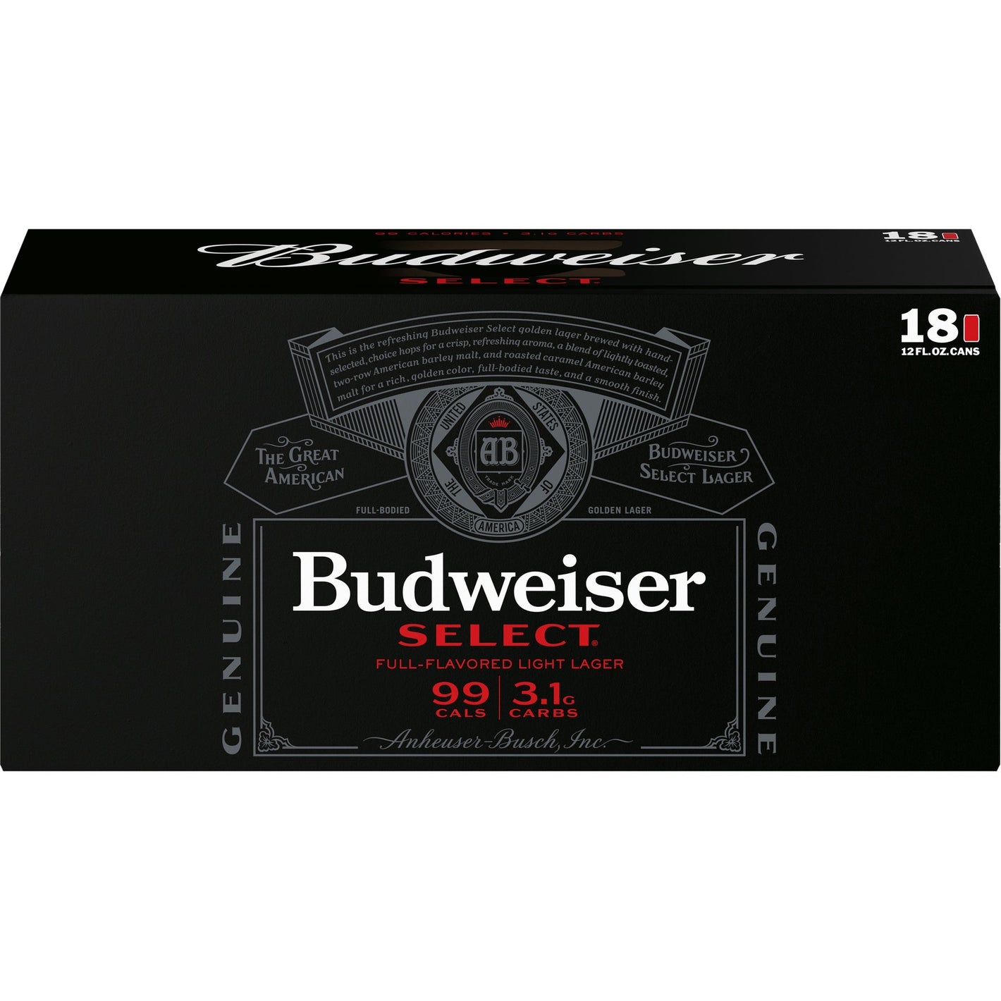 Budweiser Select Slim  18pk Cn