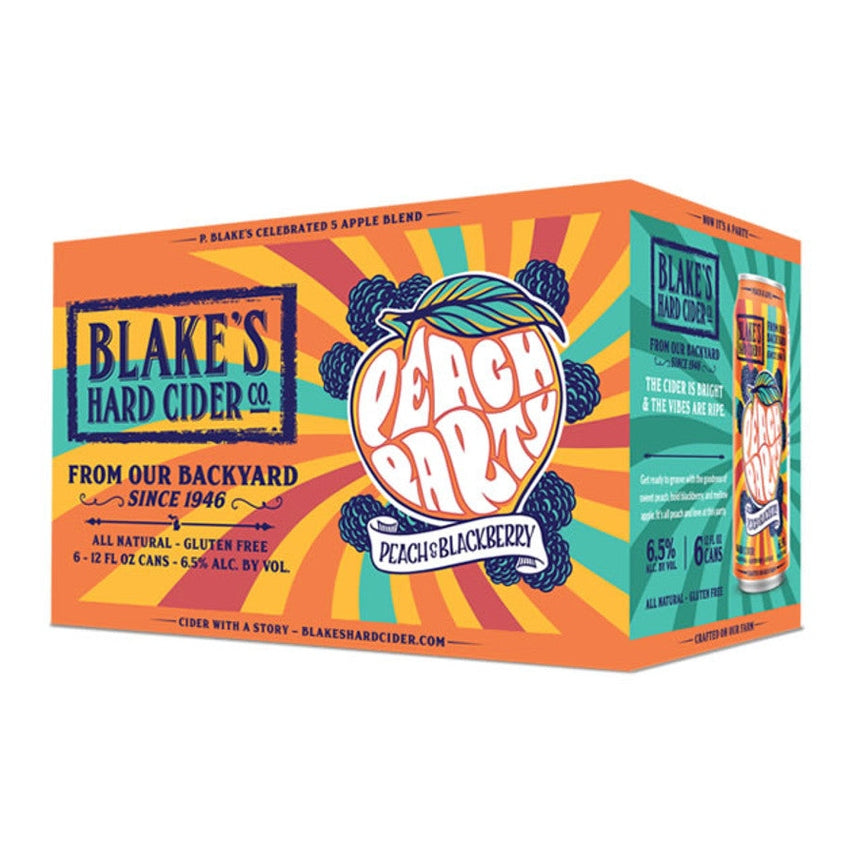 Blakes Peach Party Cider  6pk Cn