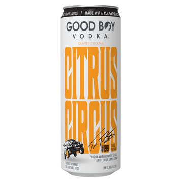 Good Boy Travis Pastrana Citrus Circus Vodka Seltzer  Cns