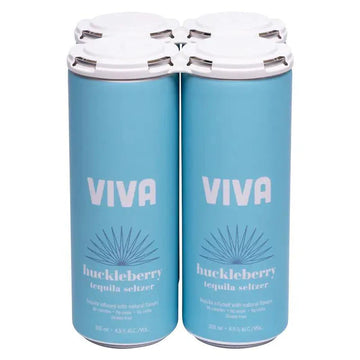 Viva Huckleberry Tequila Seltzer  Can