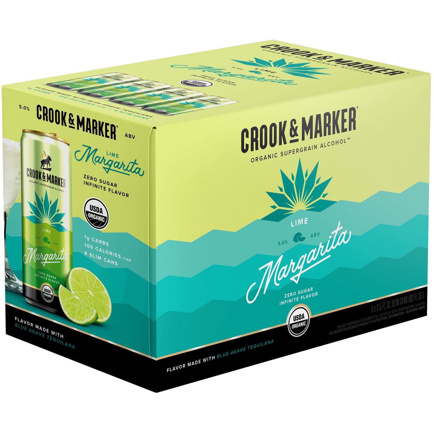 Crook & Marker Lime Margarita  8pk Cn