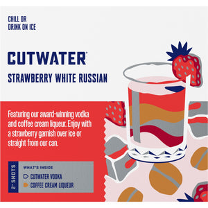 Cutwater Strawberry White Russian  4pk Cn