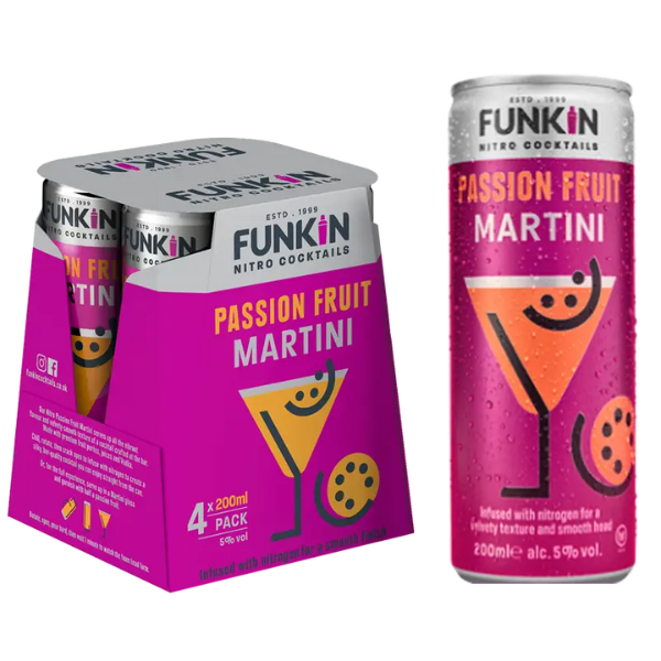 Funkin Cocktails Nitro Passion Fruit Martini 4pk