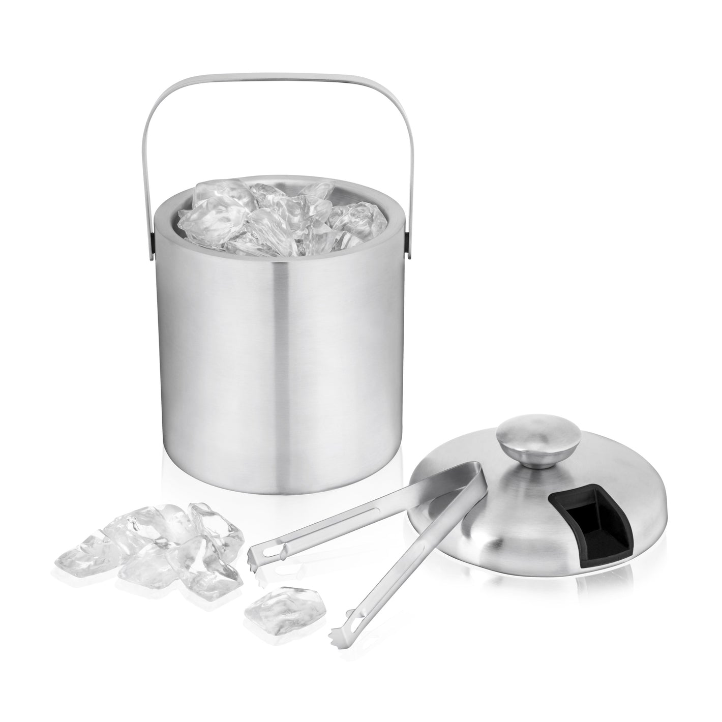 True Ice Bucket with Tongs