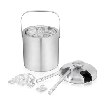 True Ice Bucket with Tongs