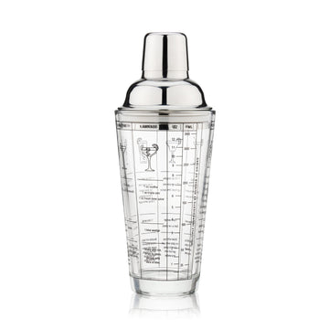True Glass Recipe Shaker
