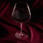 Viski Reserve Inez Crystal Burgundy Glasses 4Pk