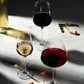 Viski Reserve Inez Crystal Burgundy Glasses 4Pk