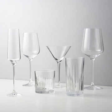 Viski Reserve Inez Crystal Bordeaux Glasses 4Pk