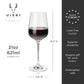 Viski Reserve Inez Crystal Bordeaux Glasses 4Pk