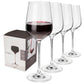Viski Reserve Inez Crystal Bordeaux Glasses 4Pk