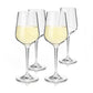 Viski Reserve Inez Crystal Chardonnay Glasses 4Pk