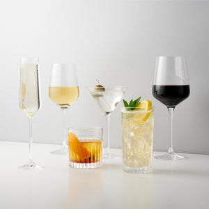 Viski Reserve Inez Crystal Chardonnay Glasses 4Pk