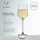 Viski Reserve Inez Crystal Chardonnay Glasses 4Pk