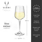 Viski Reserve Inez Crystal Chardonnay Glasses 4Pk