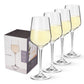 Viski Reserve Inez Crystal Chardonnay Glasses 4Pk