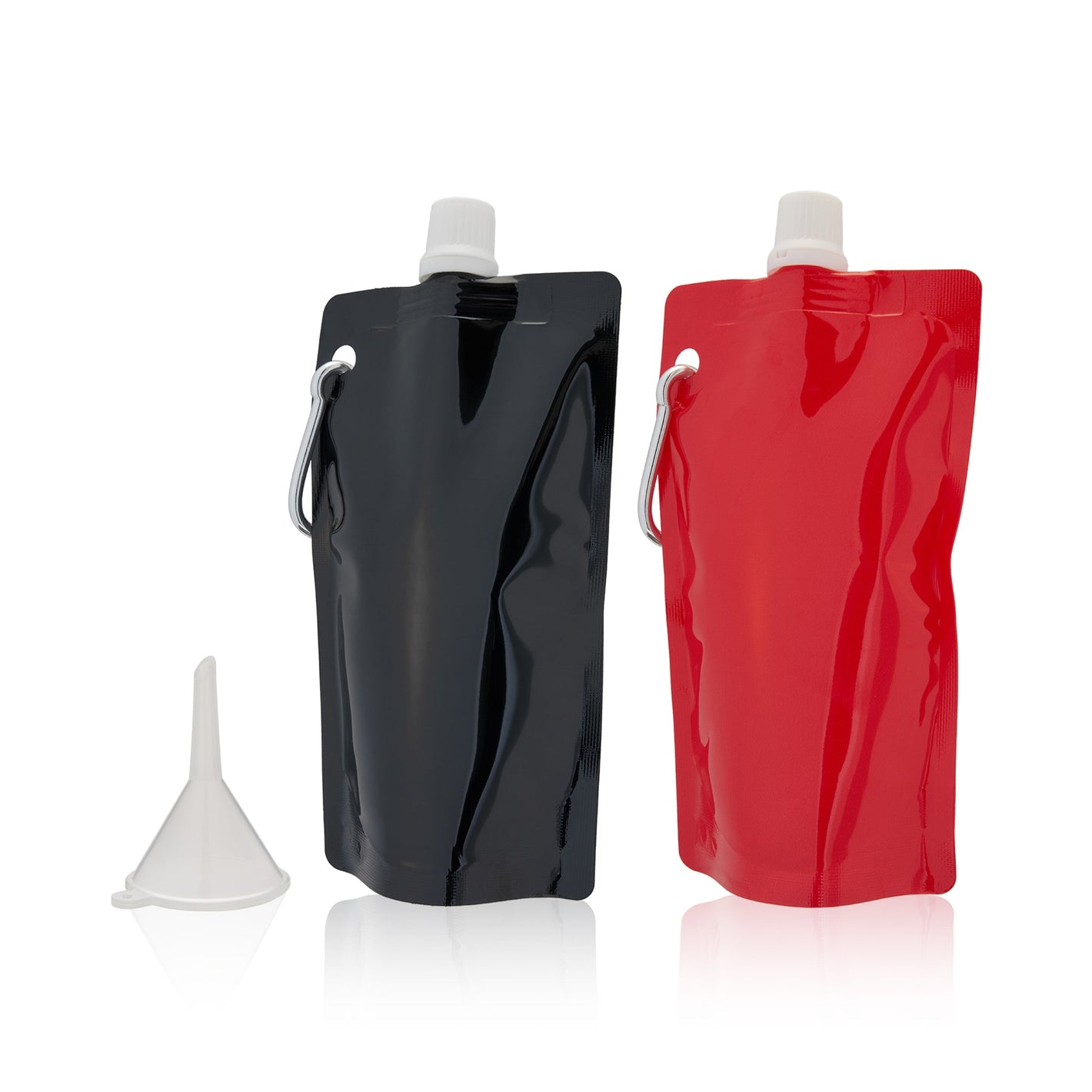 True Savoy 6oz Collapsible Flask W/ Funnel 2pk