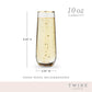 Starlight Stemless Champagne Flute Set