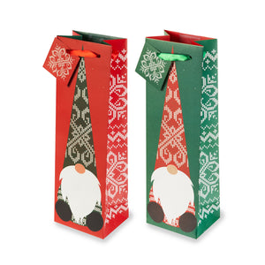 Assorted Holiday Gnomes Gift Bag