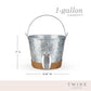 True Jute Wrapped Galvanized Ice Bucket by Twine