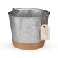 True Jute Wrapped Galvanized Ice Bucket by Twine