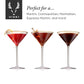 Viski Meridian Martini Glasses 2pk